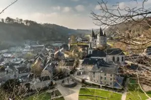Bastogne het dorp in de Belgische Ardennen